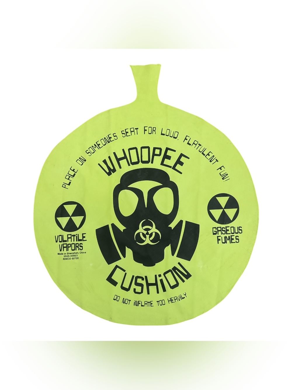 Giant Whoopee Cushion Novelty Prank Toy - Neon Green